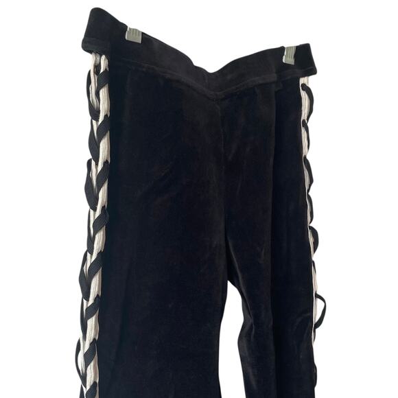 NEW FENTY PUMA BY RIHANNA Velour Lacing Tight Leggings Black Size XS - Picture 5 of 10